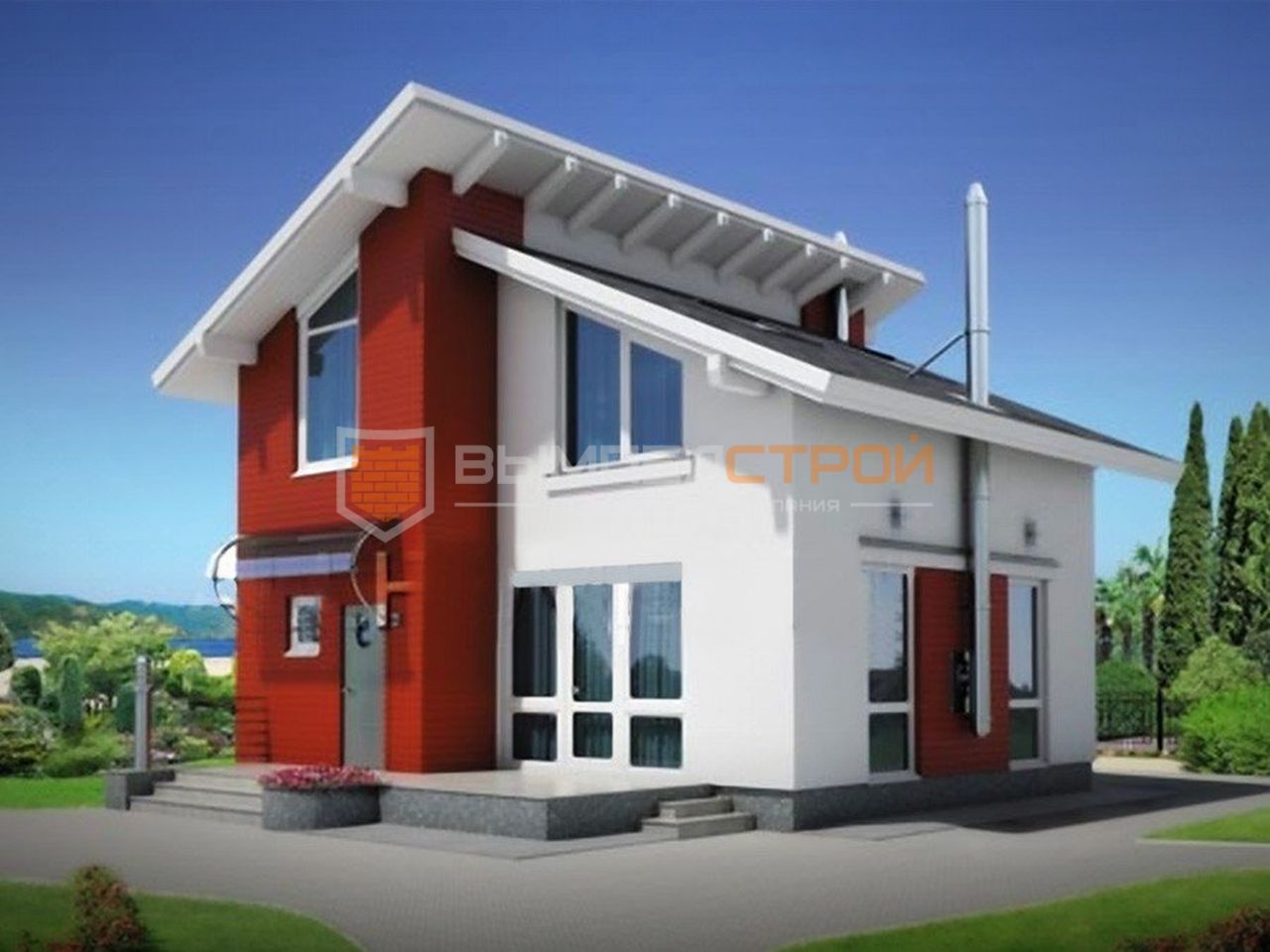дом проект из пеноблоковЛ-71-292